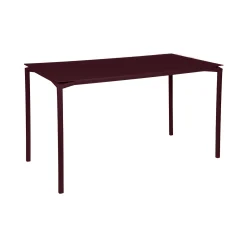 Fermob Hoher Tisch Calvi Metall Rot / 160 X 80 Cm X H 92 Cm - 6 Personen - Cerise Noire Fashion