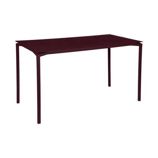 Fermob Hoher Tisch Calvi Metall Rot / 160 X 80 Cm X H 92 Cm - 6 Personen - Cerise Noire Fashion