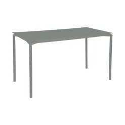Fermob Hoher Tisch Calvi Metall Grau / 160 X 80 Cm - 6 Personen - Gris Lapilli New
