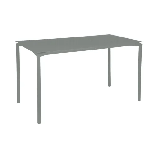 Fermob Hoher Tisch Calvi Metall Grau / 160 X 80 Cm - 6 Personen - Gris Lapilli New