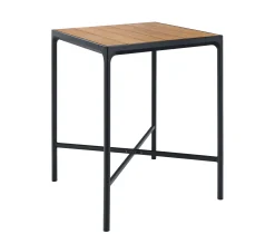 Houe Hoher Tisch Four Metall Schwarz Holz Natur / L 90 Cm X H 111 Cm - Holz Natur - Schwarz Best