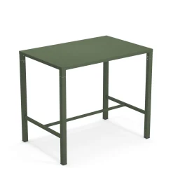 Emu Hoher Tisch Nova Metall Grun / 120 X 80 Cm X H 105 Cm - Stahl - Militargrun Hot