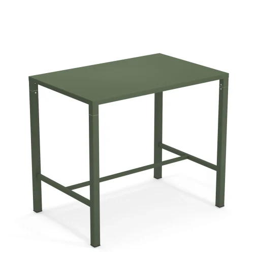 Emu Hoher Tisch Nova Metall Grun / 120 X 80 Cm X H 105 Cm - Stahl - Militargrun Hot