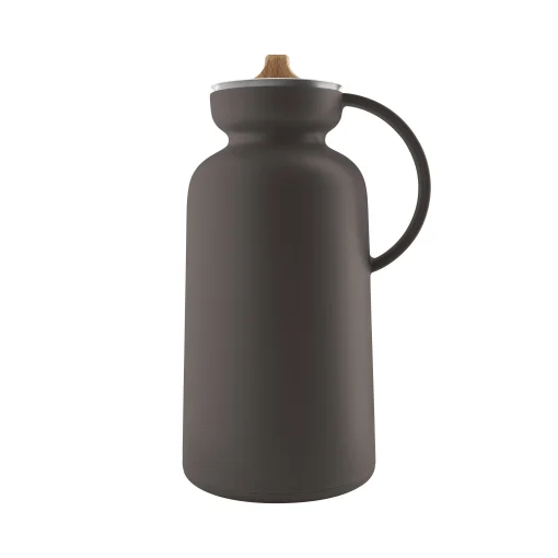 Eva Solo Isolierkrug Silhouette Plastikmaterial Braun / 1 L - Verschluss Aus Eiche - Schokolade Store