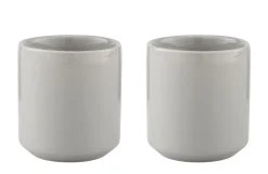 Stelton Iso-Tasse Core Keramik Grau / Steinzeug - 2Er-Set - Hellgrau Flash Sale