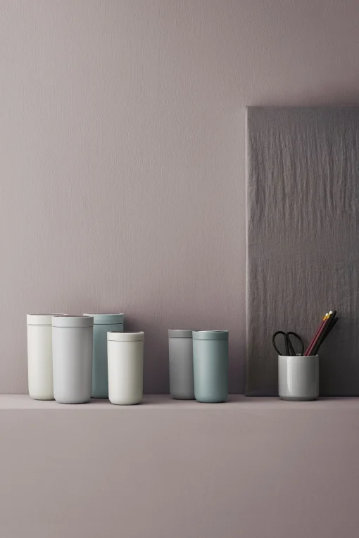 Stelton Iso-Tasse Core Keramik Grau / Steinzeug - 2Er-Set - Hellgrau Flash Sale