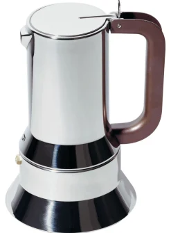 Alessi Italienischer Kaffeebereiter 9090 Metall - Braun - Verchromt Cheap