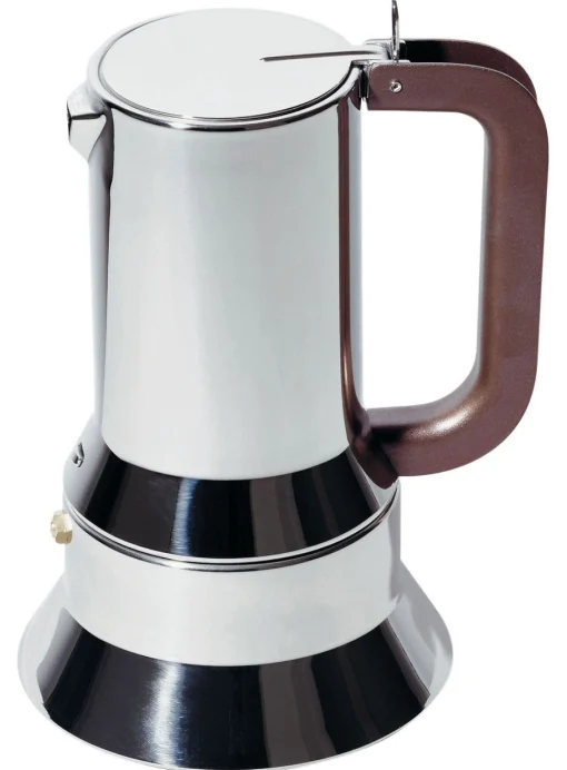 Alessi Italienischer Kaffeebereiter 9090 Metall - Braun - Verchromt Cheap