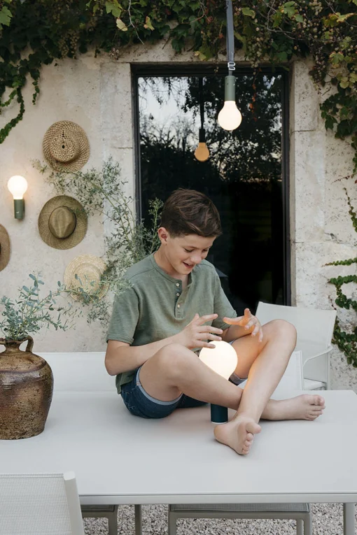 Fermob Kabellose, Wiederaufladbare Außenlampe Aplo Led Metall Beige - Muskat Shop