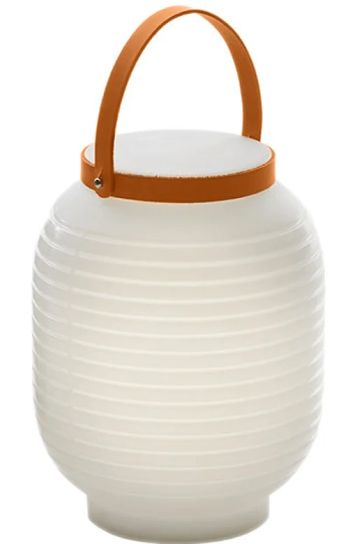 Serralunga Kabellose, Wiederaufladbare Außenlampe Honey Plastikmaterial Weis / Wiederaufladbar - Beige - Weis Best Sale