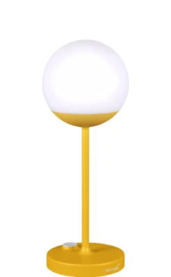 Fermob Kabellose, Wiederaufladbare Außenlampe Mooon! Led Metall Plastikmaterial Gelb / H 41 Cm - Mit Usb-Ladekabel - Honig Online