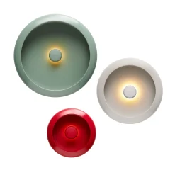 Fatboy Kabellose, Wiederaufladbare Außenlampe Oloha Trio Metall Bunt Metall Mehrfarbig / Wandleuchte Fur Den Außenbereich - 3Er-Set - Beige Desert - Rouge Lobby - Salbeigrun Sale