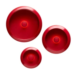 Fatboy Kabellose, Wiederaufladbare Außenlampe Oloha Trio Metall Rot Metall Rot / Wandleuchte Fur Den Außenbereich - 3Er-Set - Rouge Lobby Hot