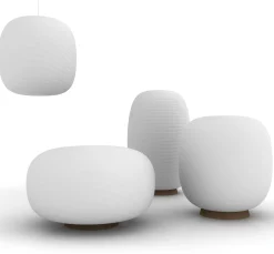 MyYour Kabellose, Wiederaufladbare Außenlampe Pandora Large Plastikmaterial Rgb-Led / O 40 Cm X H 70 Cm - Kabellos - Weis Online