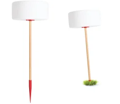Fatboy Kabellose, Wiederaufladbare Außenlampe Thierry Le Swinger Led Plastikmaterial Rot / Zum Hinstellen, Aufhangen Oder Einstecken - Rot - Weis Hot