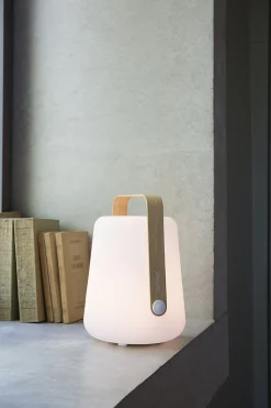 Fermob Kabellose, Wiederaufladbare Außenlampe Balad Bamboo Plastikmaterial Holz Natur / H 25 Cm - Aufladbar Uber Usb - Bambus Natur Best Sale