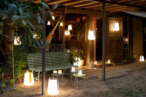 Fermob Kabellose, Wiederaufladbare Außenlampe Balad Bamboo Plastikmaterial Holz Natur / H 25 Cm - Aufladbar Uber Usb - Bambus Natur Best Sale