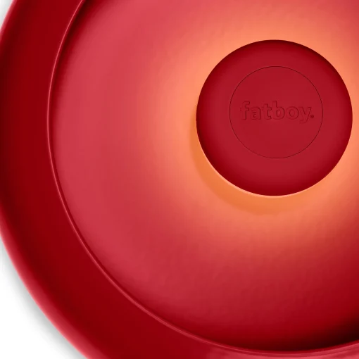 Fatboy Kabellose, Wiederaufladbare Außenlampe Oloha Large Metall Rot Metall Rot / Wandleuchte Fur Den Außenbereich - O 37,5 Cm - Rouge Lobby Hot