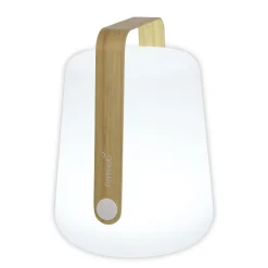 Fermob Kabellose, Wiederaufladbare Außenlampe Balad Bamboo Plastikmaterial Holz Natur / H 38 Cm - Aufladbar Uber Usb - Bambus Natur Outlet