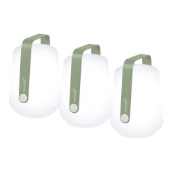 Fermob Kabellose, Wiederaufladbare Außenlampe Balad Plastikmaterial Grun / H 13,5 Cm - Lampen Im 3Er-Set - Kaktus Cheap