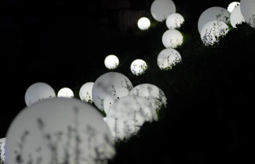 Slide Kabellose, Wiederaufladbare Außenlampe Globo Outdoor Led Plastikmaterial Kabellos - O 25 Cm - Fur Den Außeneinsatz - Weis Cheap