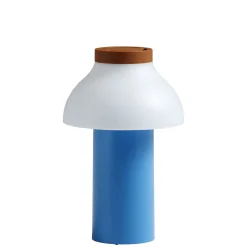 Hay Kabellose, Wiederaufladbare Außenlampe Pc Portable Plastikmaterial Blau / Fur Den Außenbereich - Aufladbar Uber Usb - Himmelblau - Terrazzo - Weis Best Sale