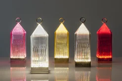 Kartell Kabellose, Wiederaufladbare Außenlampe Lantern Led Plastikmaterial Transparent / Led - Kristall Cheap
