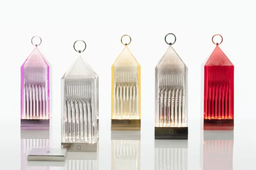 Kartell Kabellose, Wiederaufladbare Außenlampe Lantern Led Plastikmaterial Transparent / Led - Kristall Cheap