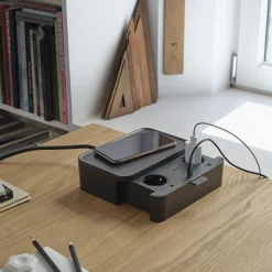 Vitra Kabelloses Ladegerat Ampi Plastikmaterial/ Mehrfachstecker - Schwarz Cheap