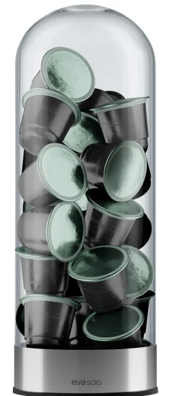 Eva Solo Kaffeekapsel-Spender  Glas Transparent - Metall Verchromt - Transparent Shop