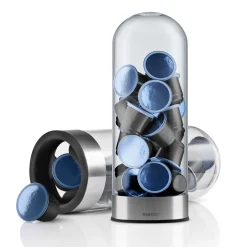 Eva Solo Kaffeekapsel-Spender  Glas Transparent - Metall Verchromt - Transparent Shop