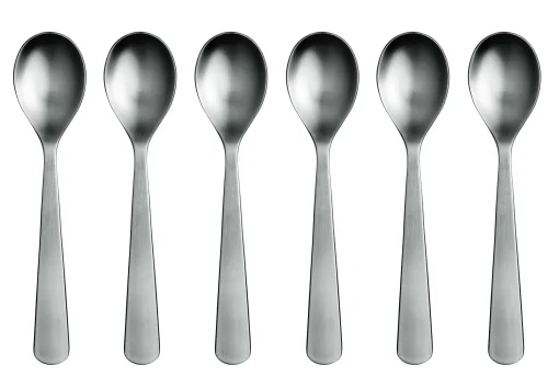 Normann Copenhagen Kaffeeloffel Normann Metall 6 Stuck - Mattmetall Store