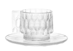 Kartell Kaffeetasse Jellies Family Plastikmaterial Transparent / Set Aus Tasse Und Untertasse - Kristall Cheap