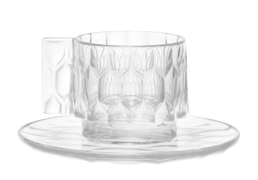 Kartell Kaffeetasse Jellies Family Plastikmaterial Transparent / Set Aus Tasse Und Untertasse - Kristall Cheap