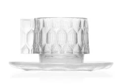 Kartell Kaffeetasse Jellies Family Plastikmaterial Transparent / Set Aus Tasse Und Untertasse - Kristall Cheap