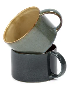 Serax Kaffeetasse Terres De Reves Keramik Blau / Steinzeug - Dunkelblau Fashion