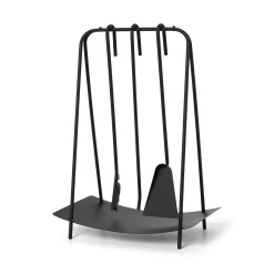 Ferm Living Kaminhelfer Port Metall/ 3 Utensilien Mit Halterung - Schwarz Shop