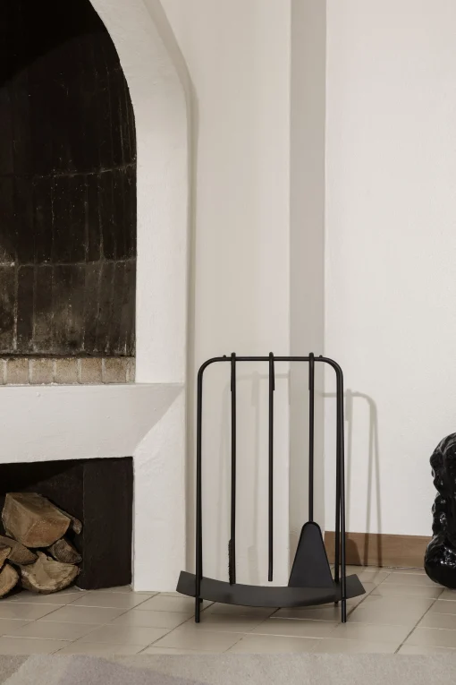 Ferm Living Kaminhelfer Port Metall/ 3 Utensilien Mit Halterung - Schwarz Shop