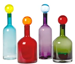 Pols Potten Karaffe Bubbles & Bottles Glas / Glas - 4Er-Set - Bunt Online