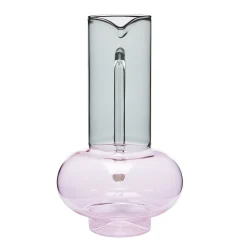Tom Dixon Karaffe Bump Glas Rosa / Mundgeblasenes Glas - Rauchgrau - Rosa Sale