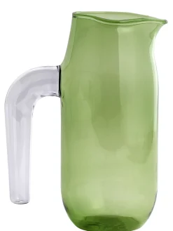 Hay Karaffe Jug Large Glas Grun / O 10 X H 20,5 Cm - Grun - Violett Sale