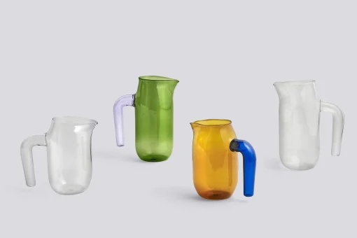 Hay Karaffe Jug Large Glas Grun / O 10 X H 20,5 Cm - Grun - Violett Sale