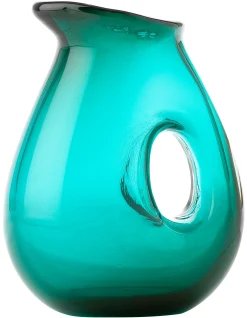Pols Potten Karaffe Jug With Hole Glas Grun - Wassergrun Best