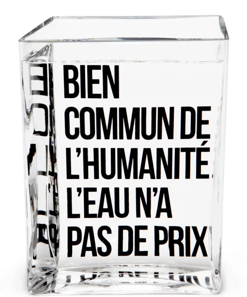 Made in design Editions Karaffe La Lame D'Eau Glas Transparent Von Philippe Starck / 50 Cl - Schwarz - Transparent Best