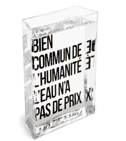 Made in design Editions Karaffe La Lame D'Eau Glas Transparent Von Philippe Starck / 50 Cl - Schwarz - Transparent Best
