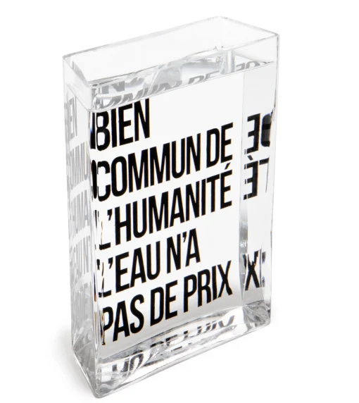 Made in design Editions Karaffe La Lame D'Eau Glas Transparent Von Philippe Starck / 50 Cl - Schwarz - Transparent Best