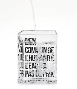 Made in design Editions Karaffe La Lame D'Eau Glas Transparent Von Philippe Starck / 50 Cl - Schwarz - Transparent Best