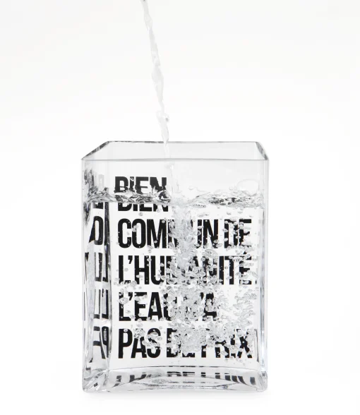 Made in design Editions Karaffe La Lame D'Eau Glas Transparent Von Philippe Starck / 50 Cl - Schwarz - Transparent Best
