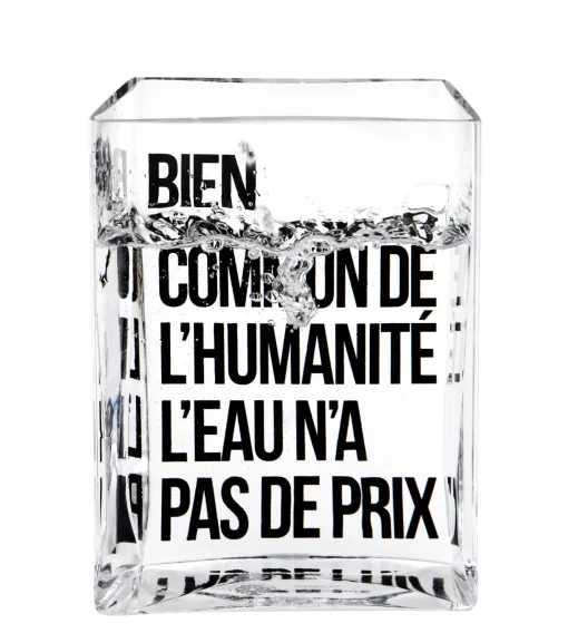 Made in design Editions Karaffe La Lame D'Eau Glas Transparent Von Philippe Starck / 50 Cl - Schwarz - Transparent Best