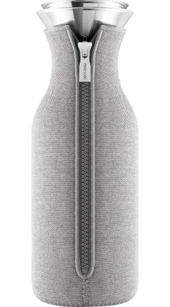 Eva Solo Karaffe Stoppe-Goutte Metall Glas Grau 1 L / Mit Iso-Mantel - Hellgrau Discount